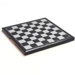 Fophop Magnetic Travel Checkers Set with Folding Storage Board